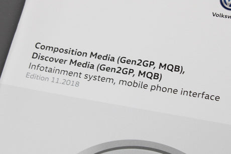 VW Volkswagen Composition/Discover Media Gen2GP MQB booklet 5G4012720AA