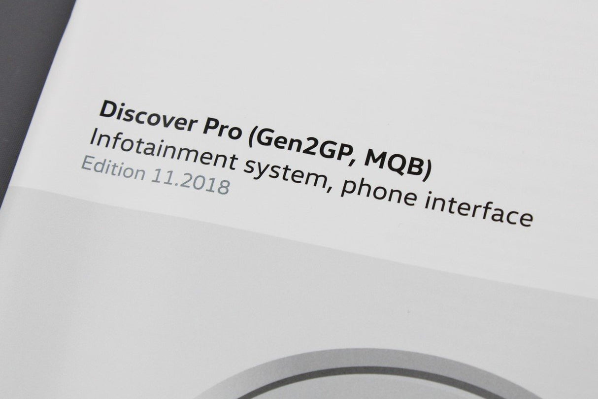 VW Volkswagen Discover Pro Gen2GP MQB instruction manual 5G6012720AA