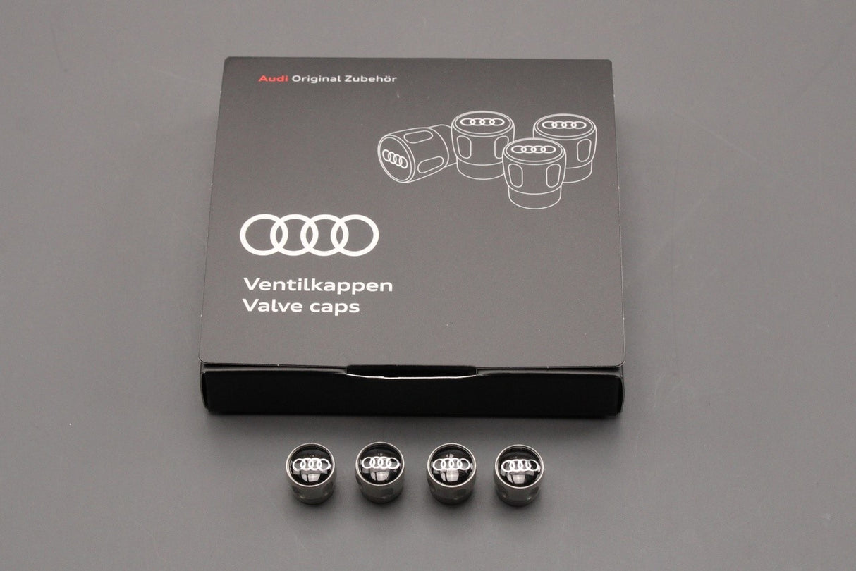 Audi set of 4 tyre valve caps 80A071215