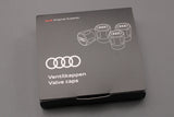 Audi set of 4 tyre valve caps 80A071215