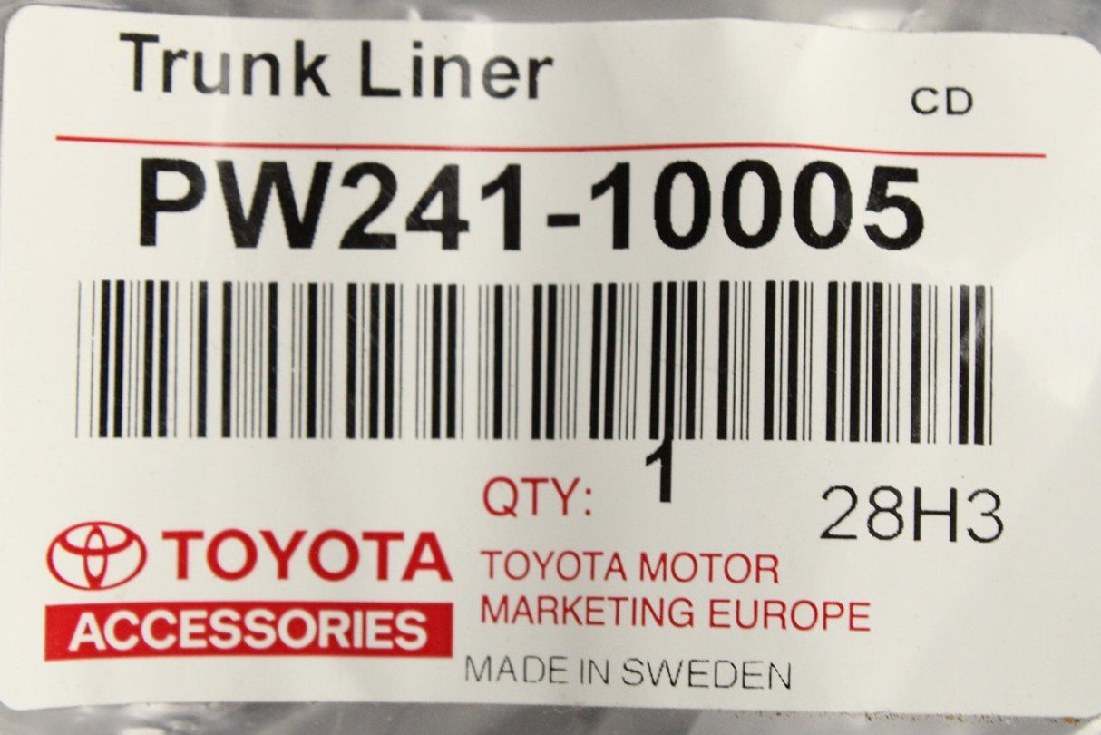 Toyota C-HR boot liner (semi-rigid) PW241-10005