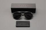Audi men's pilot sunglasses in dark grey/sand 3112200300