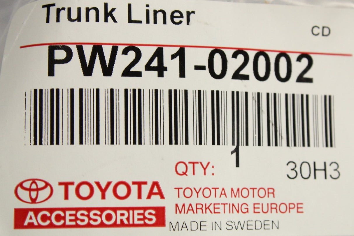 Toyota Corolla hatchback boot liner (semi-rigid) PW241-02002