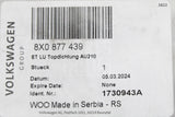 VW Golf MK7 Up! Audi RS3 Skoda SEAT 2010-on inner sunroof seal 8X0877439