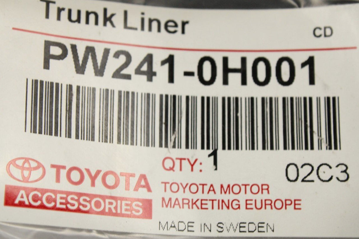Toyota Aygo X boot liner (semi-rigid) PW241-0H001