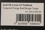 Audi RS e-tron GT pull back 1:42 toy car in Tango Red 3202100100
