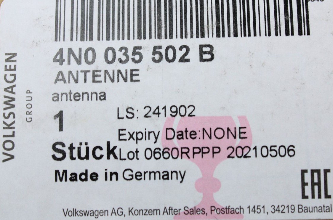 VW Touareg Audi A1 A3 Q3 Q7 Q8 wireless phone charging module 4N0035502B