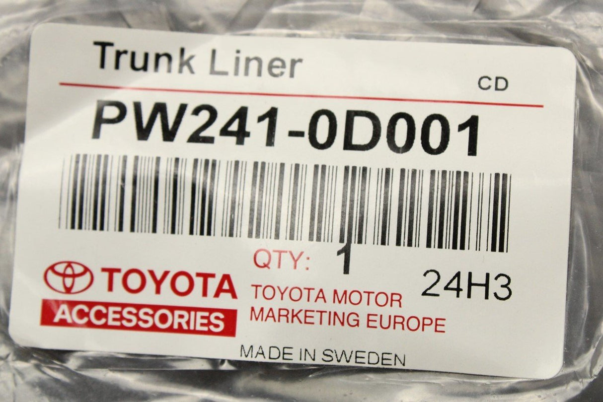 Toyota Yaris boot liner (semi-rigid) PW241-0D001