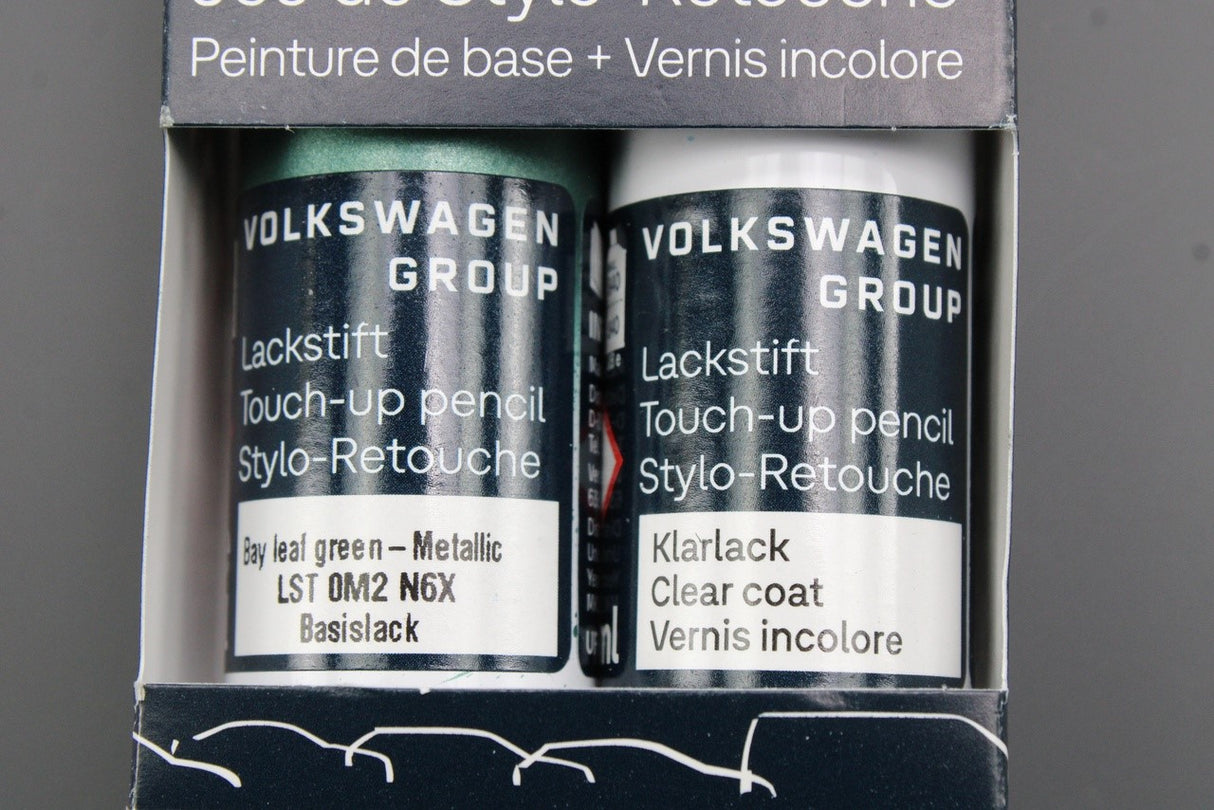 VW Volkswagen bay leaf green touch up paint set (x2 9ML) LST0M2N6X