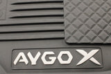 Toyota Aygo-X rubber floor mats set PW210-0H015
