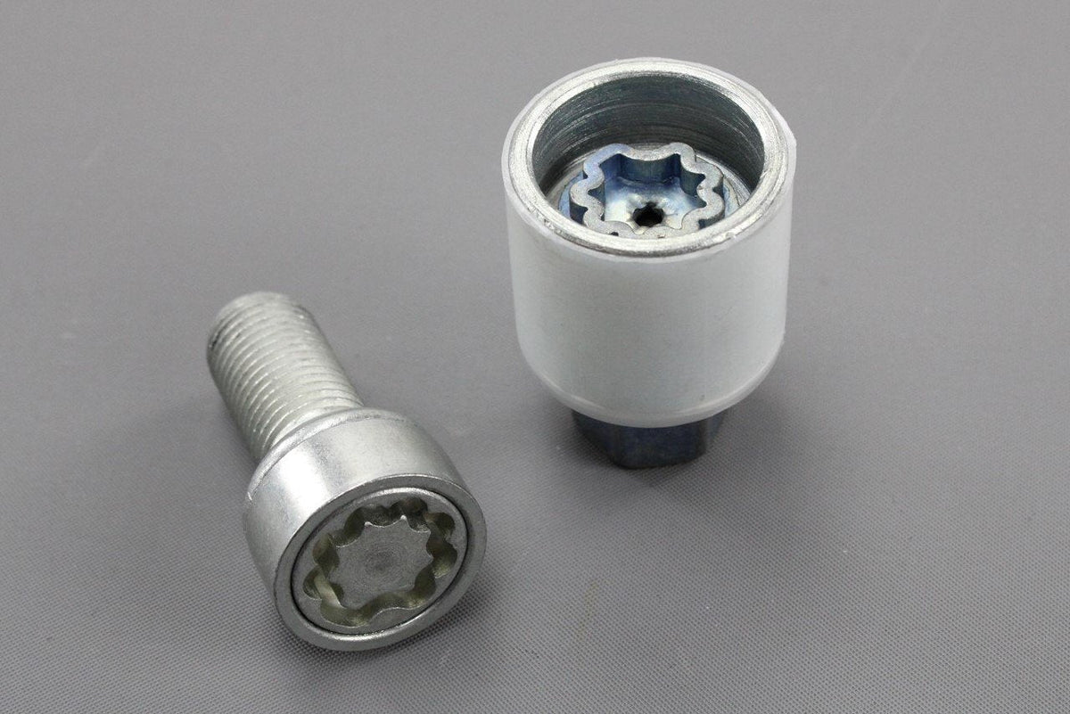 Audi A1 A3 A4 A5 A6 locking wheel nut with key code B 4F0698139C 802, view 1