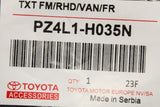 Toyota Proace carpet floor mat PZ4L1-H0535N