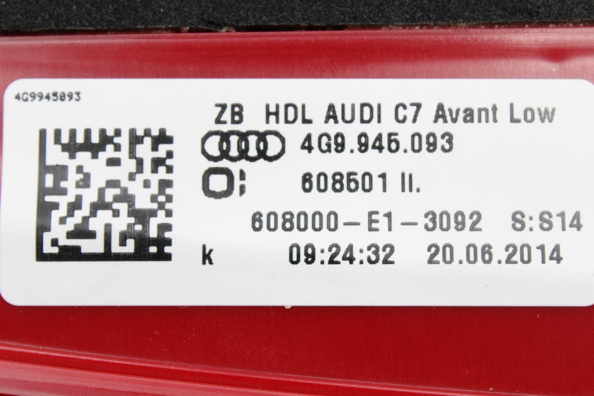 Audi A6 S6 C7 Avant 2011-2018 inner tail light (left) 4G9945093