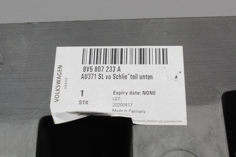 Audi A3 8V 13-16 S-Line lower front bumper closing cover trim 8V5807233A