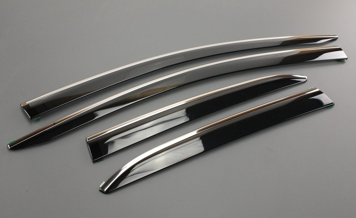 Toyota Corolla 2019-on wind deflectors with chrome strip 08162-12830