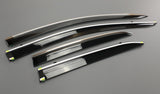 Toyota Corolla 2019-on wind deflectors with chrome strip 08162-12830