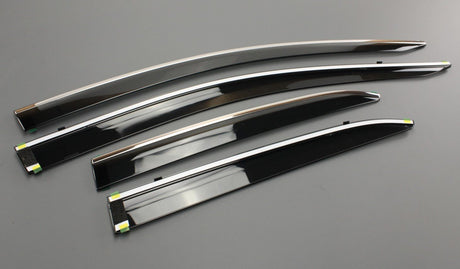 Toyota Corolla 2019-on wind deflectors with chrome strip 08162-12830