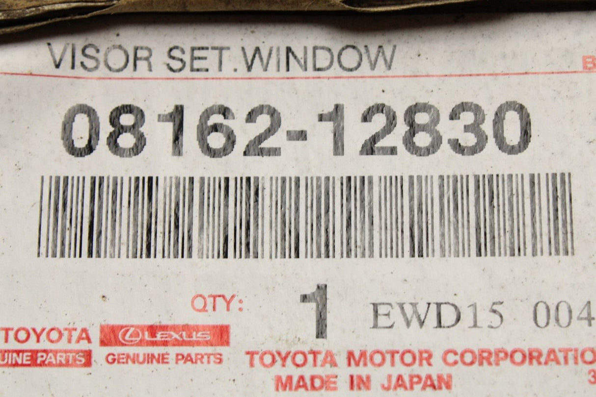 Toyota Corolla 2019-on wind deflectors with chrome strip 08162-12830