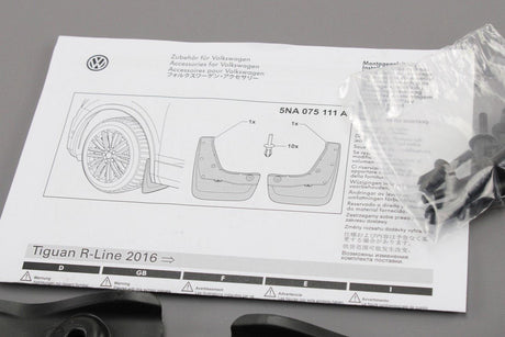 VW Tiguan R line 2016-on accessory mud flaps pair (front) 5NA075111A