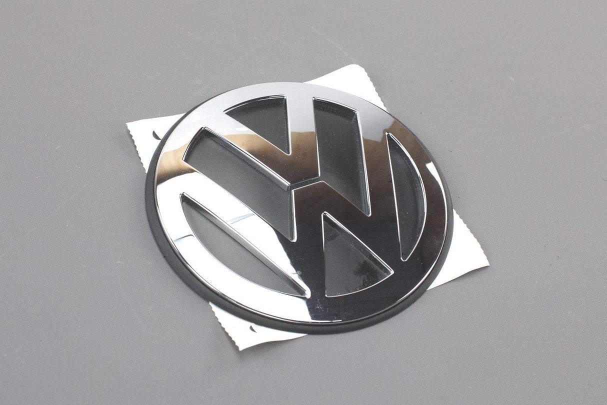 VW Beetle 2006-2010 rear boot emblem badge (black/chrome) 1C0853630M ULM