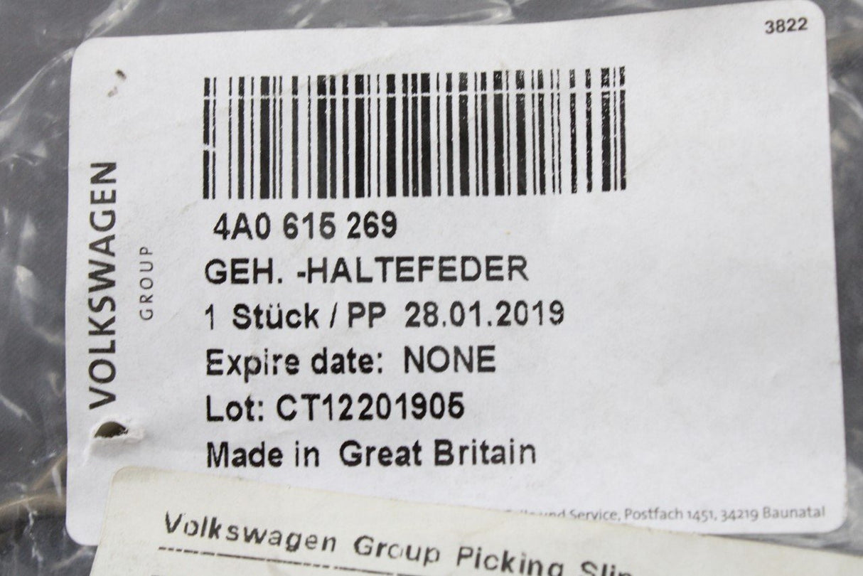 VW Audi Skoda SEAT 95-10 Front brake caliper retaining spring 4A0615269
