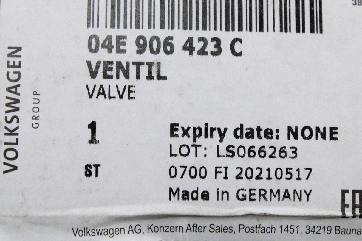 VW Golf Audi A3 Skoda SEAT camshaft solenoid valve for 1.5TSI 04E906423C
