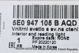 Skoda Octavia 2013-on interior and reading light 5E0947105B AQD