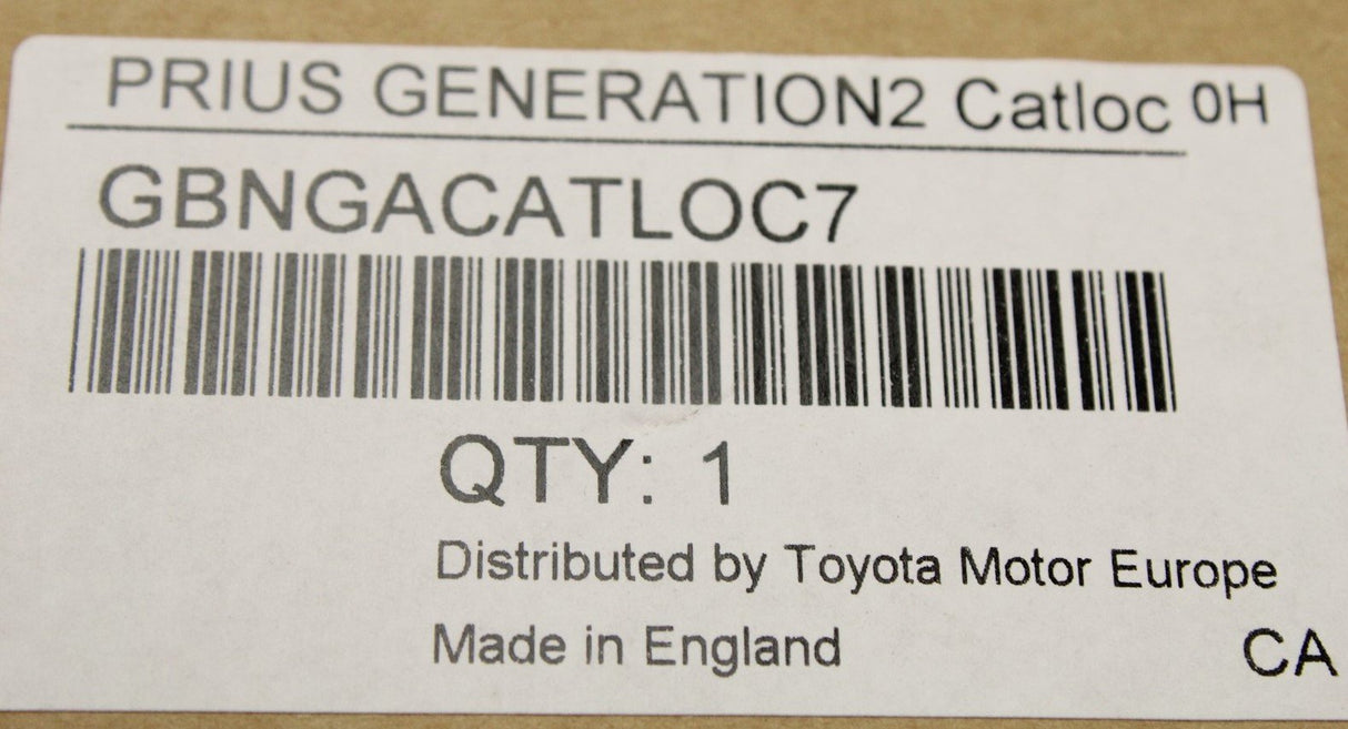 Toyota Prius catalytic converter lock GBNGACATLOC7
