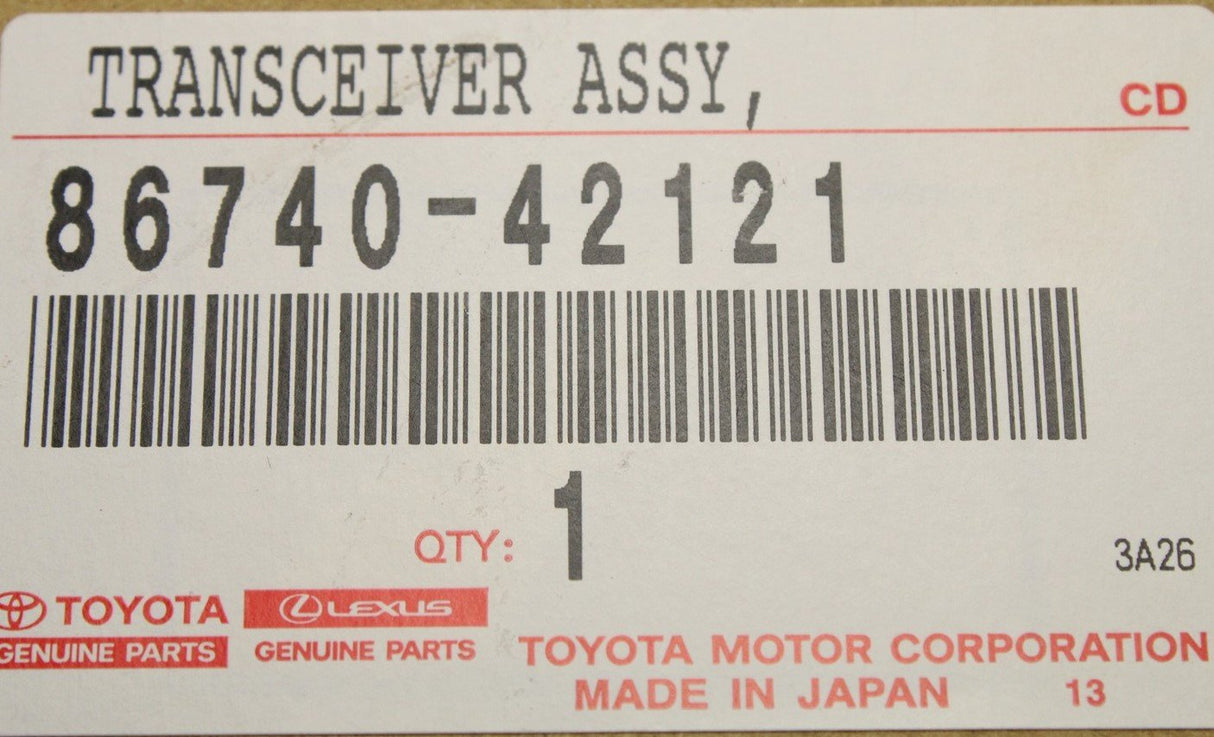 Toyota RAV4 2018-on telephone transceiver unit 86740-42121