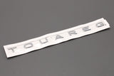VW Touareg 2018-on rear boot lid lettering badge chrome 760853687B 2ZZ