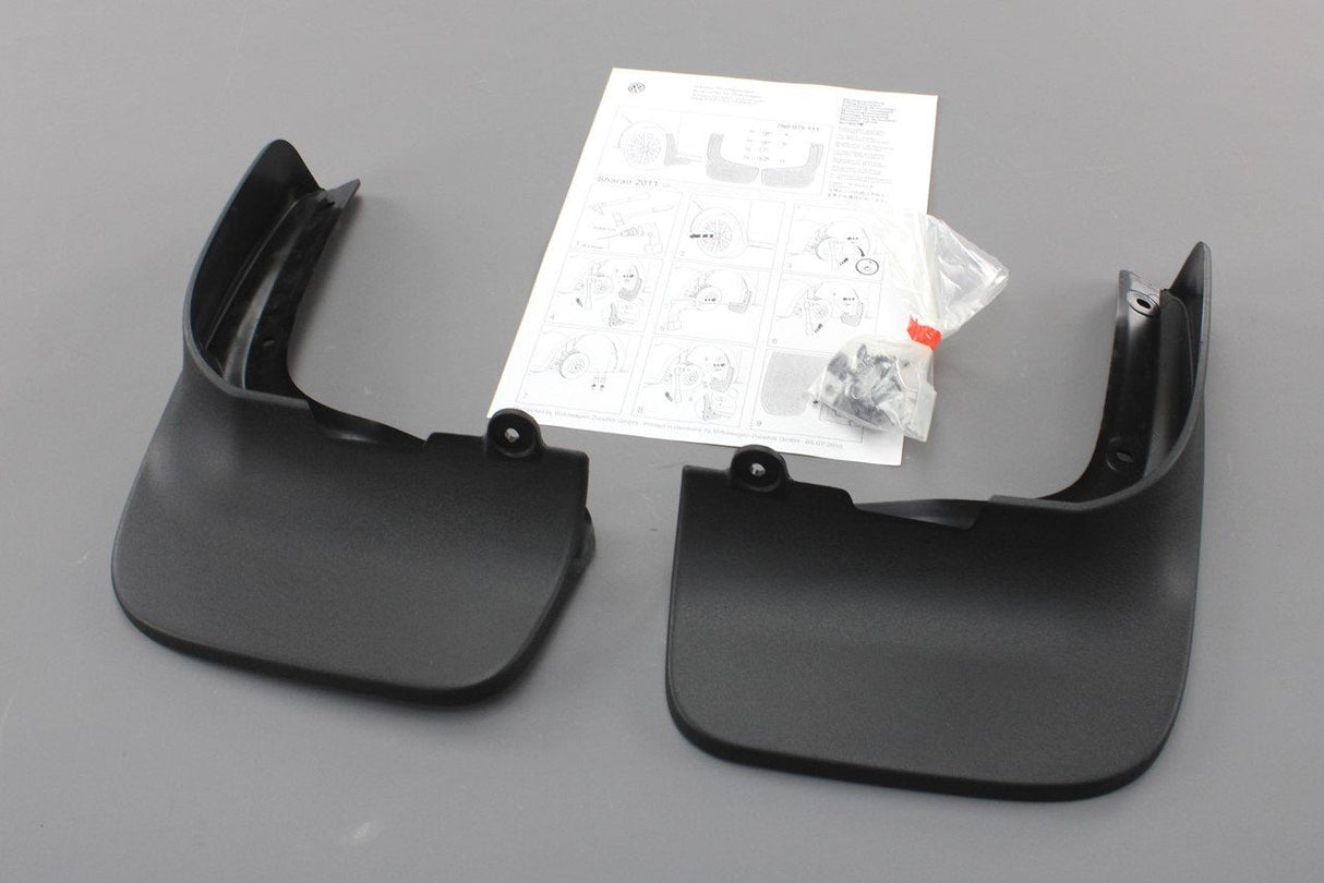 VW Sharan 2011-on accessory mud flaps set (front) 7N0075111