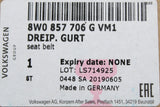 Audi RS4 RS5 2018-2025 3-point seat belt (front right) 8W0857706G VM1