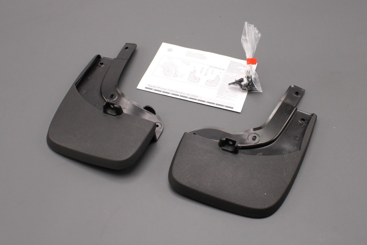 VW Tiguan R-Line 2024-on accessory mud flaps set (rear) 571075101B, view 1