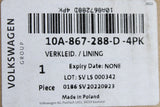 VW ID.3 2020-on C pillar trim black (upper right) 10A867288D 4PK