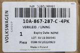 VW ID.3 2020-on C pillar trim black (upper left) 10A867287C 4PK