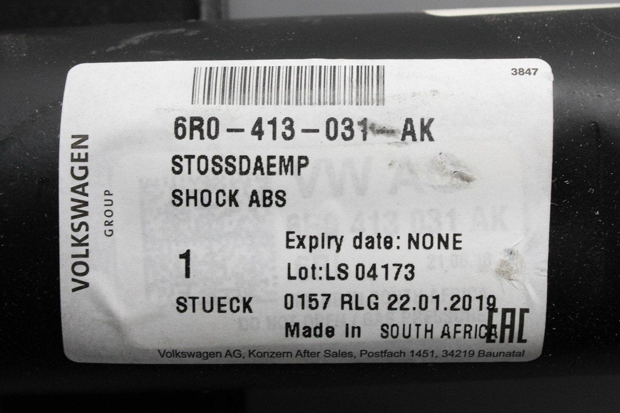 VW Polo 6R 6C 2010-17 Front gas shock absorber 6R0413031AK