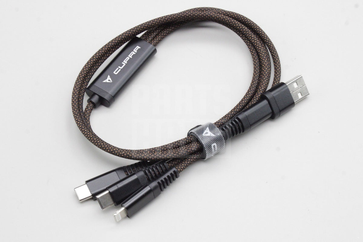 CUPRA accessory 3-in-1 USB-C charging cable 000051444AT