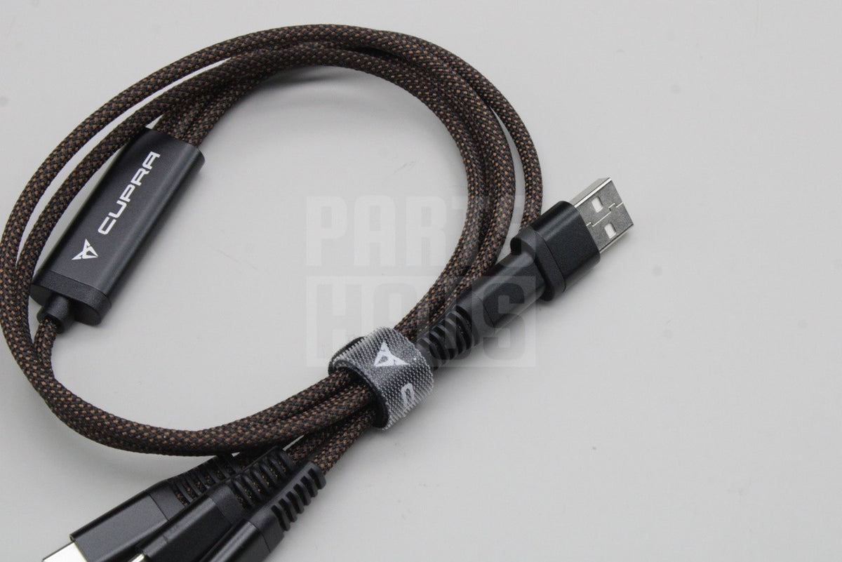 CUPRA accessory 3-in-1 USB-C charging cable 000051444AT