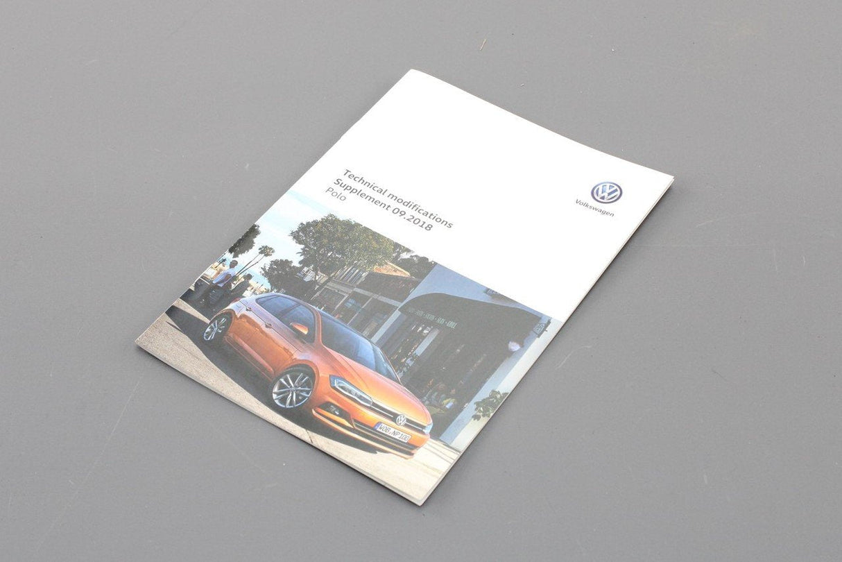 VW Polo AW Child seat technical specification booklet 6C6012720FA