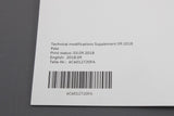 VW Polo AW Child seat technical specification booklet 6C6012720FA