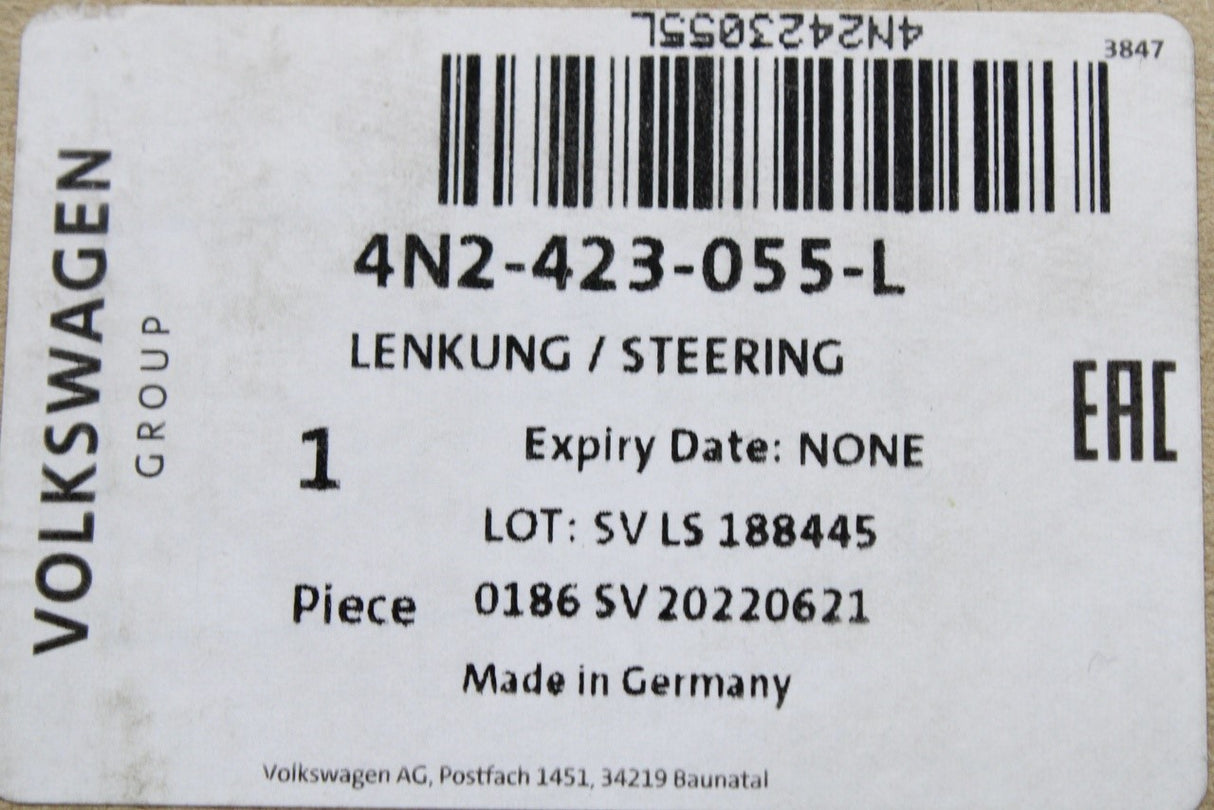 Audi A8 S8 2018-on RHD electric steering rack 4N2423055L