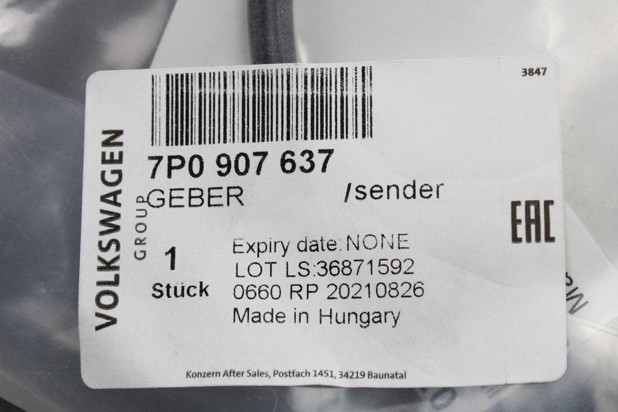 VW Touareg 2011-18 Front brake pad wear sensor (x1) 7P0907637