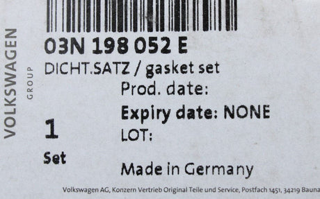 VW Transporter T6 Crafter turbo exhaust manifold gasket set 03N198052E