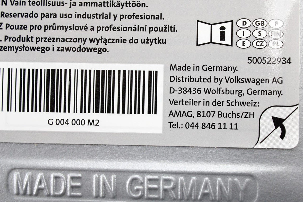 VW Audi Skoda SEAT power steering fluid green (1L bottle) G004000M2