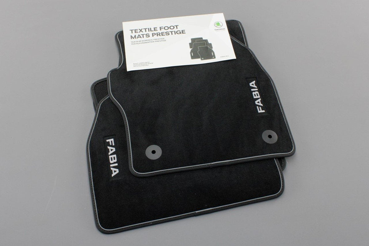 Skoda Fabia 2022-On premium carpet front rear mat set (RHD) 6VC061270, view 1