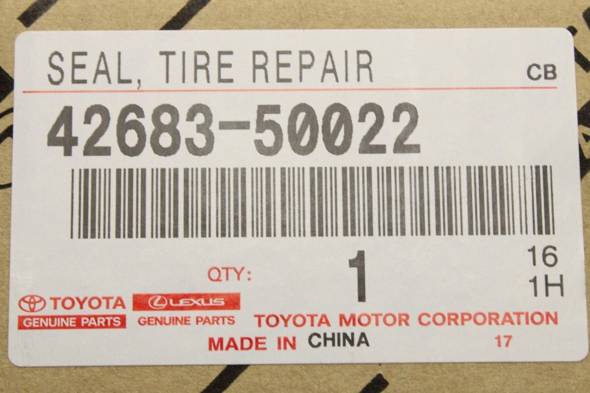 Lexus CT200H 2010-on IS250C 2009-2015 tyre repair sealant 42683-50022