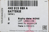VW Touareg Audi emergency roadside assistance replacement battery 4K0915989A
