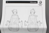 VW Transporter T5.1 2010-15 front captains seat covers set ZGB7E0062001