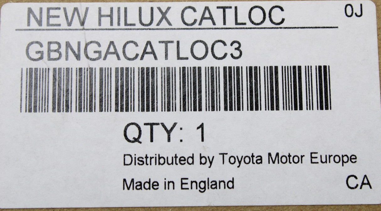 Toyota Hilux 2016-on 2.4L CATLOC (Euro 6) GBNGACATLOC3