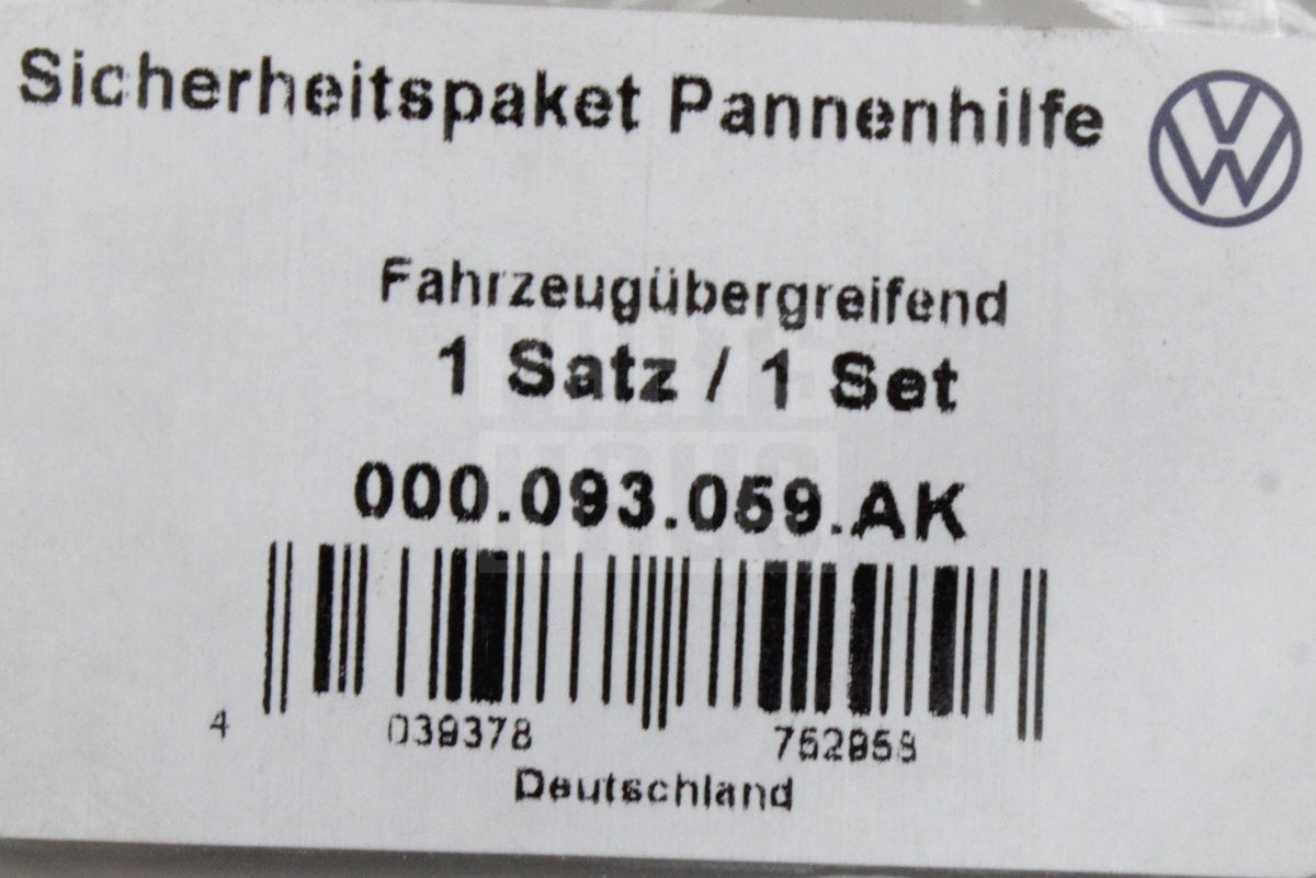 VW Volkswagen emergency breakdown safety kit 000093059AK